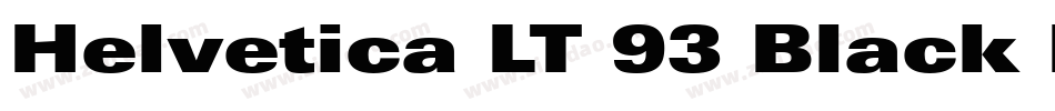 Helvetica LT 93 Black Extended字体转换